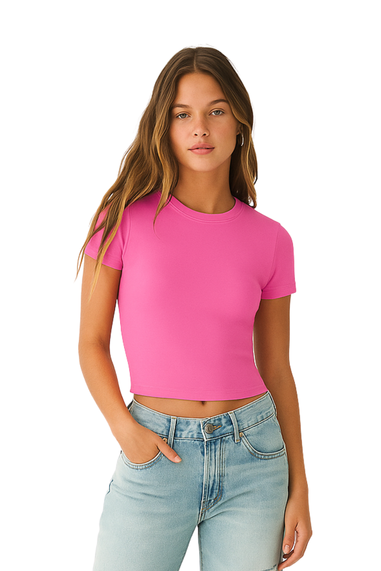 Basic Fitted Short Sleeve T-shirt