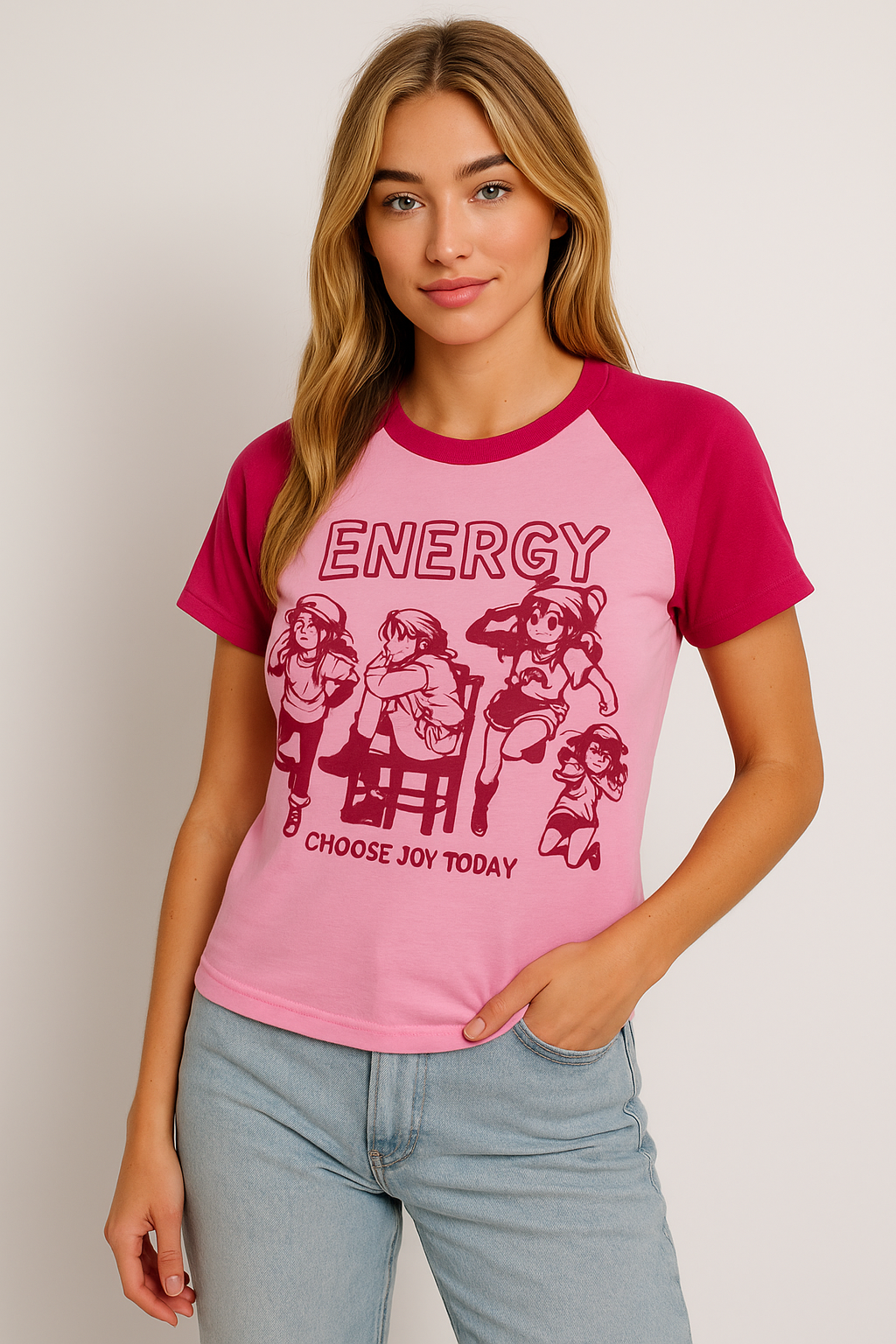 Energy Croped Short Sleeve T-Shirt