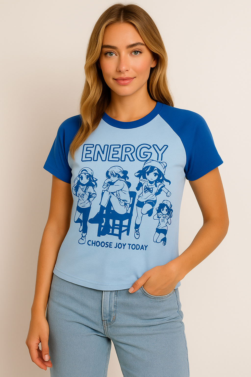Energy Croped Short Sleeve T-Shirt