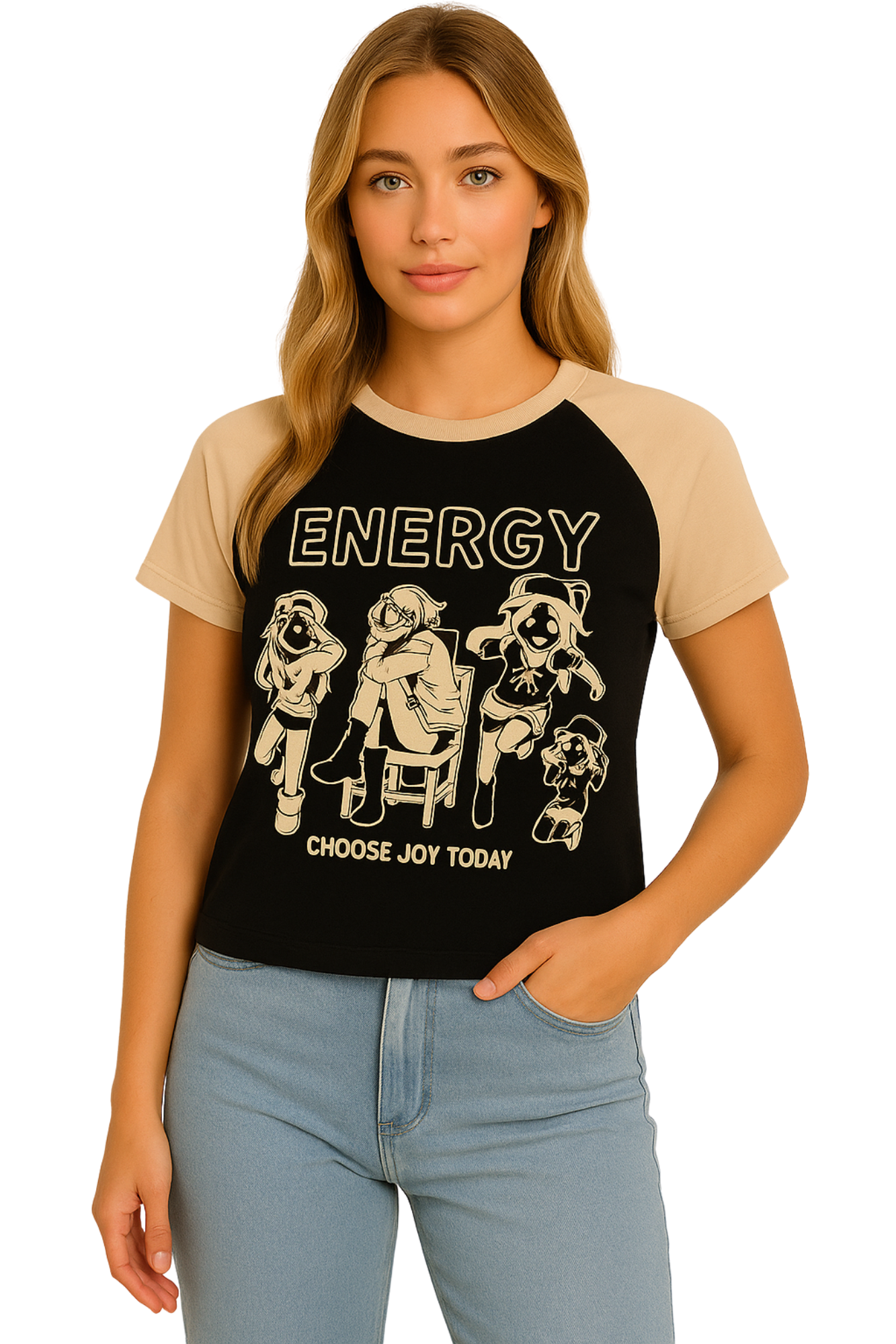 Energy Croped Short Sleeve T-Shirt